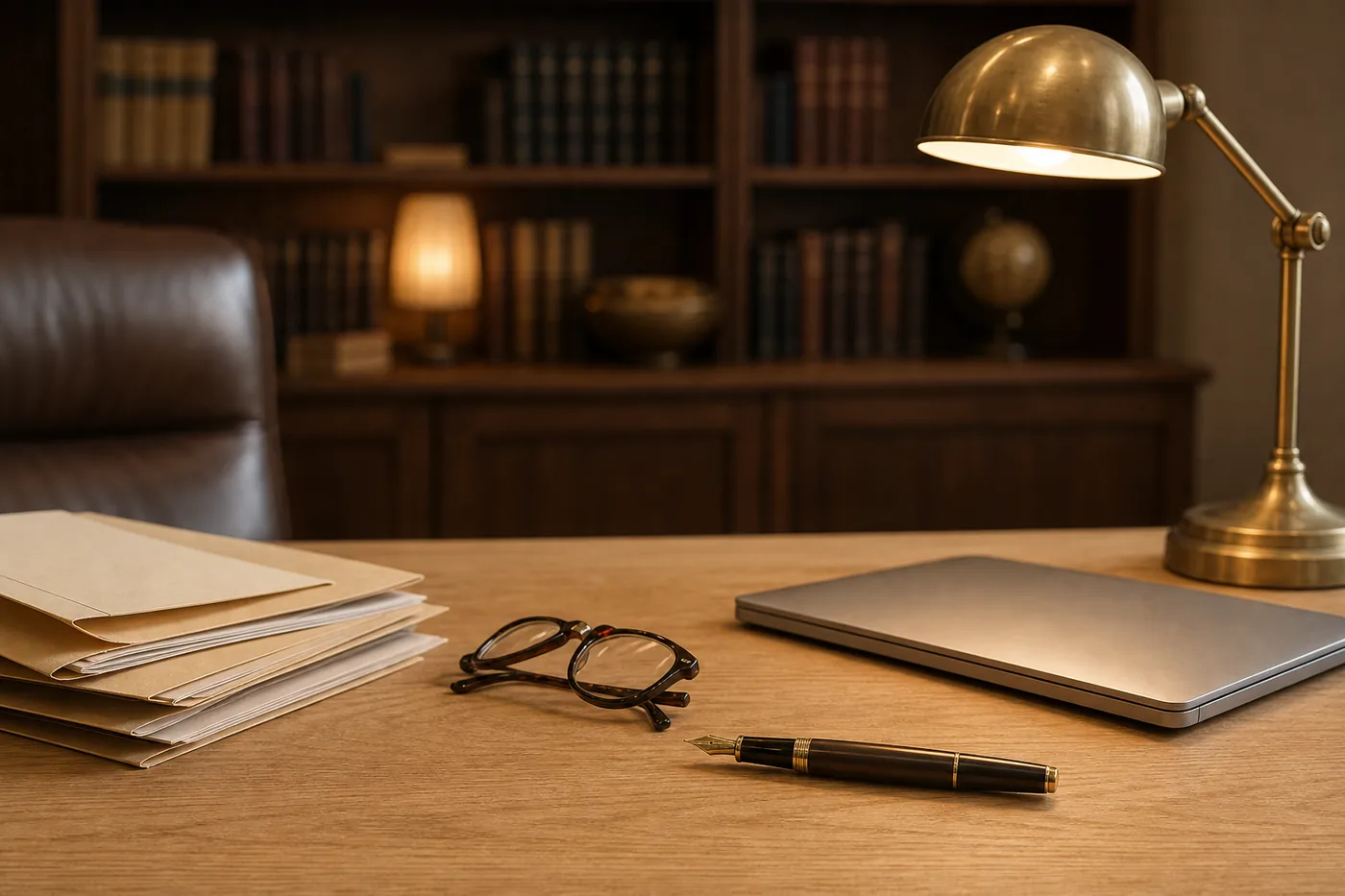 A calm, premium workspace representing Ora for Accountants & advisors