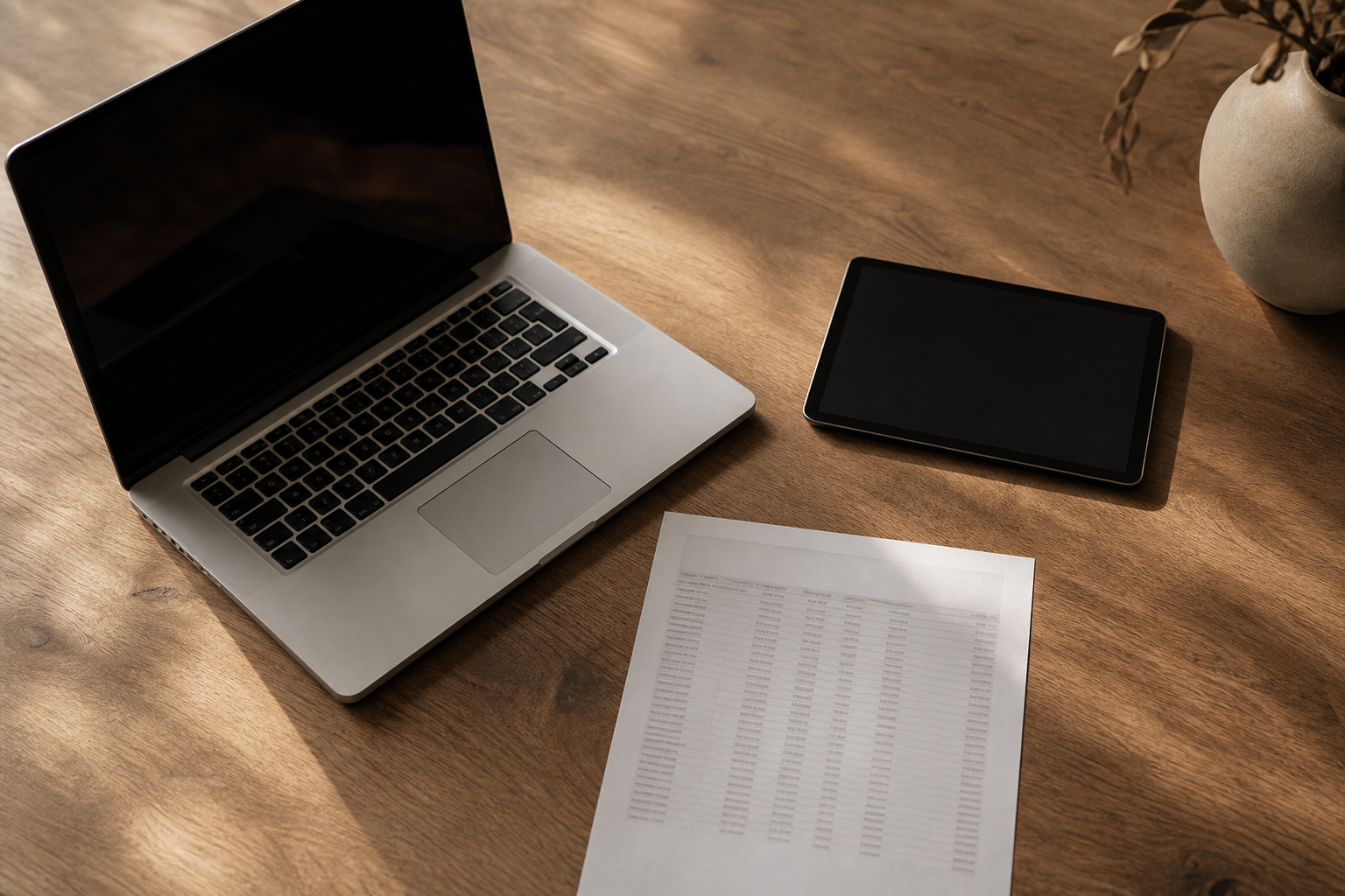 Your finances live in three tabs